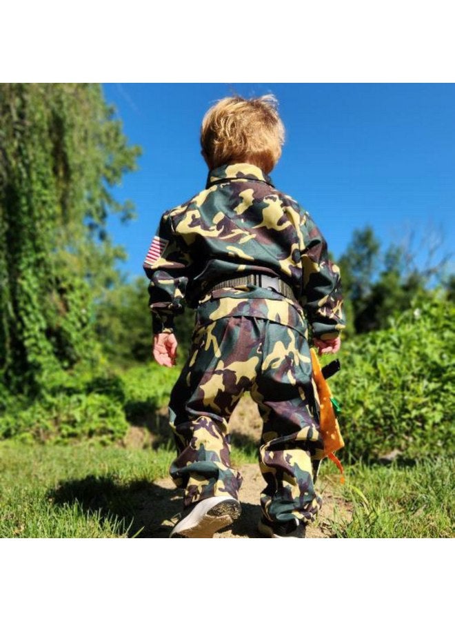 The Learning Lovey Baby Jack & Co 8x8 Hunting Camo Lovey Tag Toys - Baby Crinkle Toys - Crinkle Toys for Baby - Soft & Safe - Learn Shapes & Colors - Ideal Baby Toy - BPA Free w/Stroller Clip - Image 3