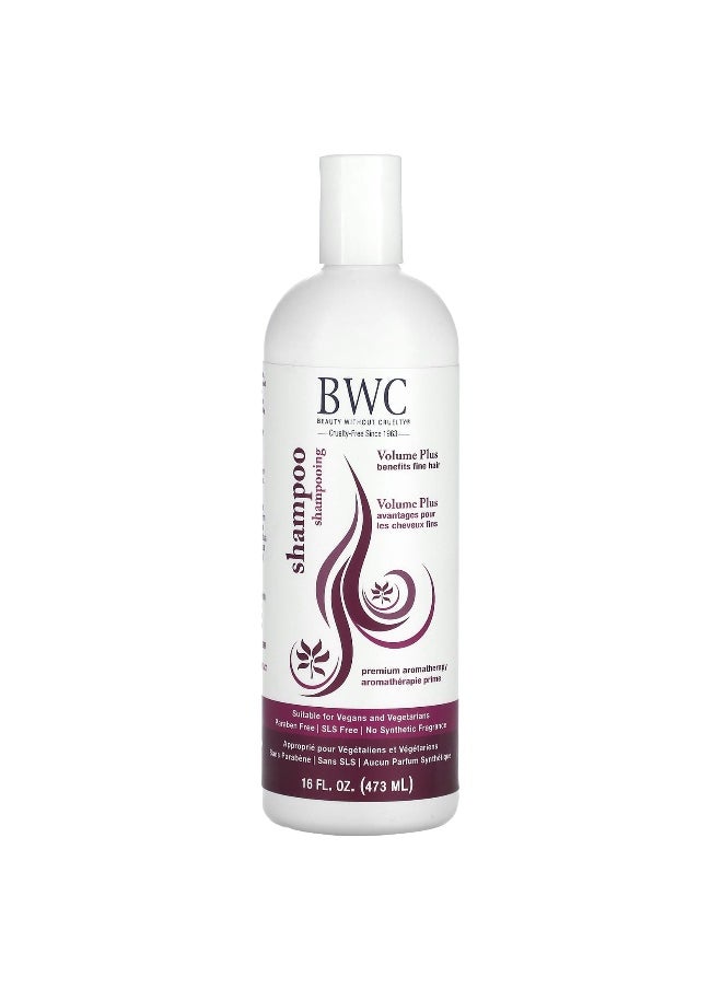 Beauty Without Cruelty Beauty Without Cruelty, Volume Plus Shampoo, 16 fl oz (473 ml)  - Image 1