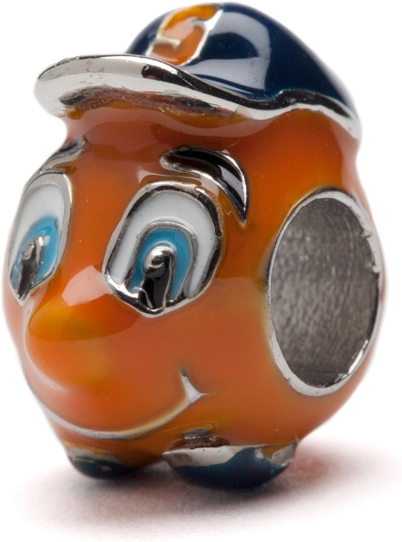 Stone Armory Bead for Syracuse University – Syracuse Charm Features Syracuse Orange – Stainless Steel Compatible with Pandora Bracelets – Syracuse Jewelry - Gift for Fans & Alumni - Image 2