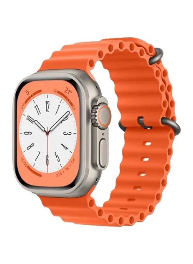 AROAQ S8 Ultra Max Smart Watch Series 8 with 2.08 Inch HD Display, Bluetooth Calling, NFC, Waterproof Fitness Sports Smartwatch for Men and Women Compatible with Android & iOS - Orange - Image 1