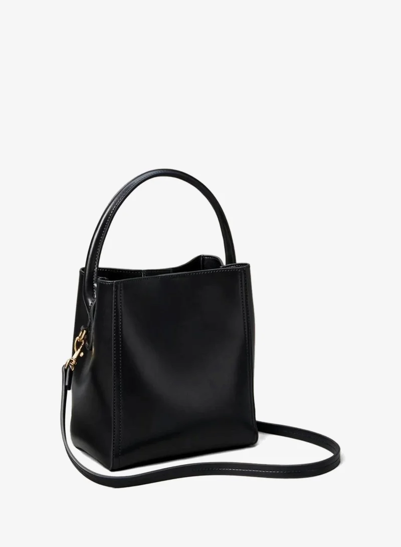 CALVIN KLEIN Monogram Logo Hardware Bucket Bag