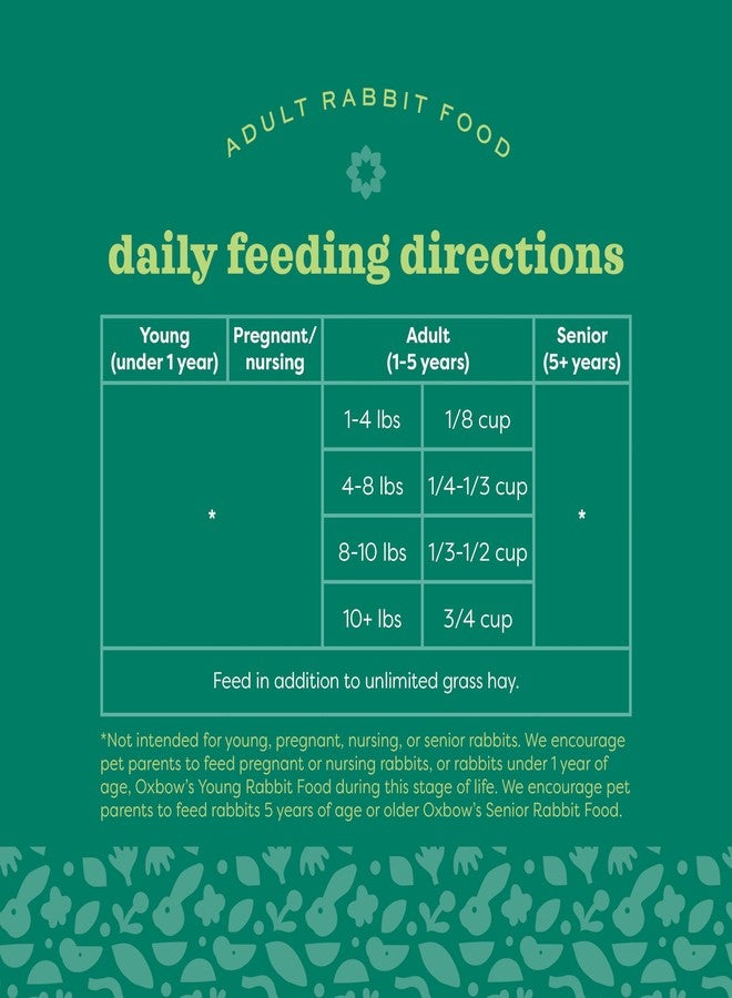 أوكسبو طعام الأرانب أوكس بو إسينشالز، للبالغين، مصنوع من تبن تيموثي أوكس بو للأرانب، حبيبات طعام للحيوانات الأليفة مع فيتامينات ومعادن، منتجات للحيوانات الأليفة الصغيرة، طعام الأرانب، صنع في الولايات المتحدة الأمريكية، غني بالألياف، كيس 10 أرطال. - Image 5
