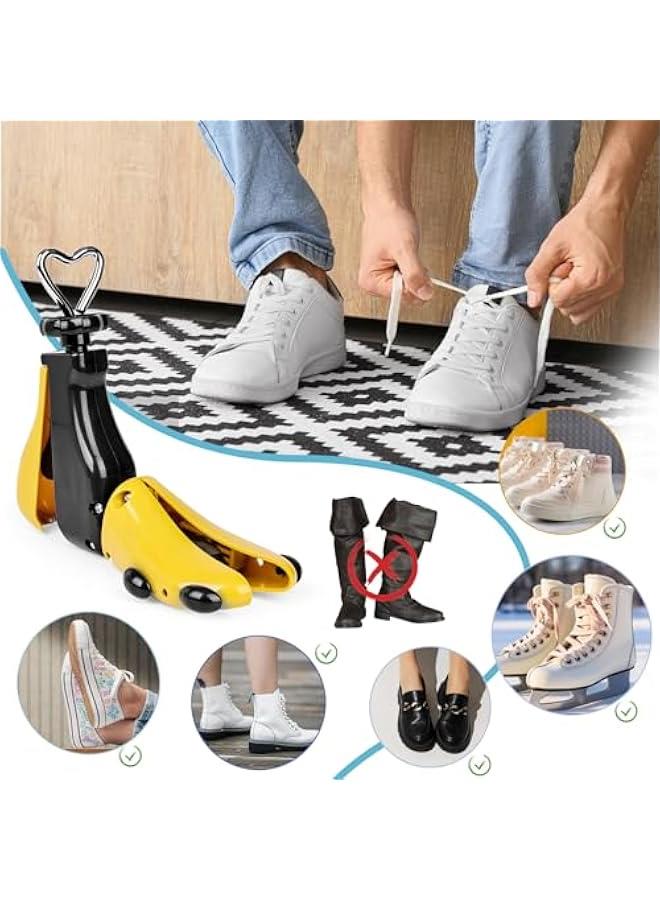 Shoe Stretcher for Men and Women - Shoe Widths for Too Tight Shoes Adjustable Width and Length Shoe Stretcher Shoe Expander Shoe Width in Two Sizes Suitable for Shoe Size 36-48  - Image 5