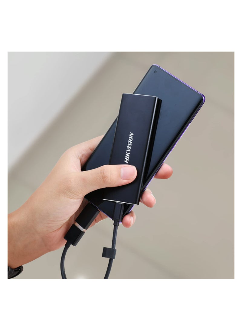 هيك فيجن Hikvision T200N Portable SSD 1024GB 1TB، قرص محرك أقراص خارجي صلب، قرص محمول صلب، ذاكرة تخزين، عصا تصل إلى 540 متر/ثانية USB 3.1، للهاتف المحمول المكتبي - Image 4