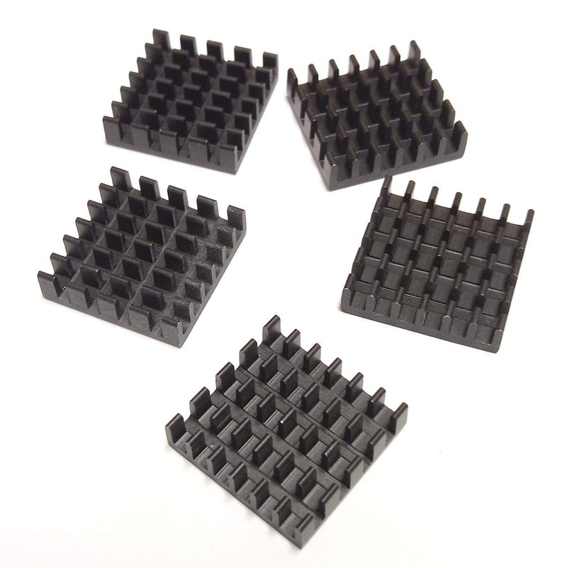Easycargo 10pcs 19mm Heatsink Kit + pre Applied 3M 8810 Thermal Conductive Adhesive Tape, Cooler heatsink for Cooling GPU Raspberry Pi 4 PS5 SSD M.2 NVMe 2280 GPU IC Chips VRAM VGA RAM 19mmx19mmx5mm - Image 5