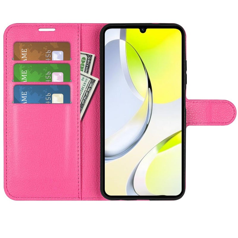 erorex For ZTE Blade A76 4G Litchi Texture Horizontal Flip Leather Phone Case with Holder(Rose Red) - Image 4