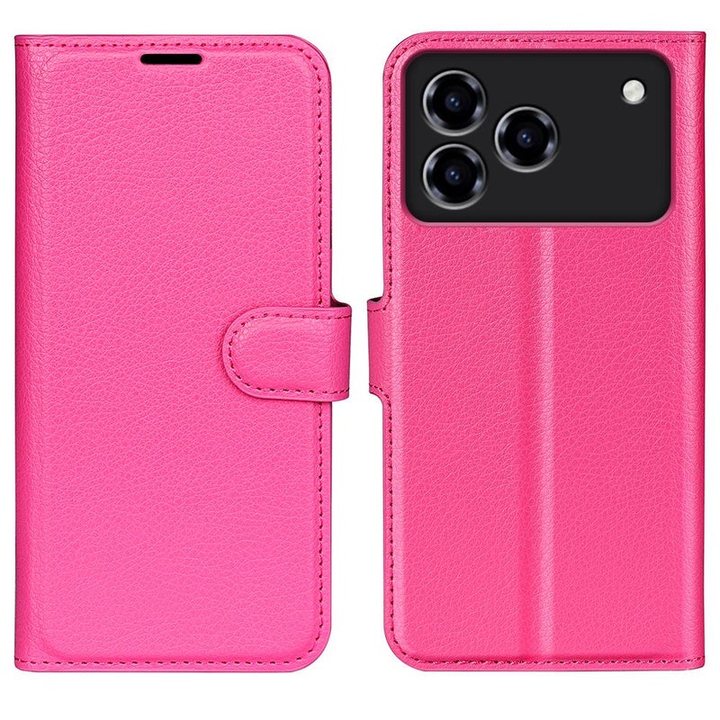 erorex For ZTE Blade A76 4G Litchi Texture Horizontal Flip Leather Phone Case with Holder(Rose Red) - Image 1