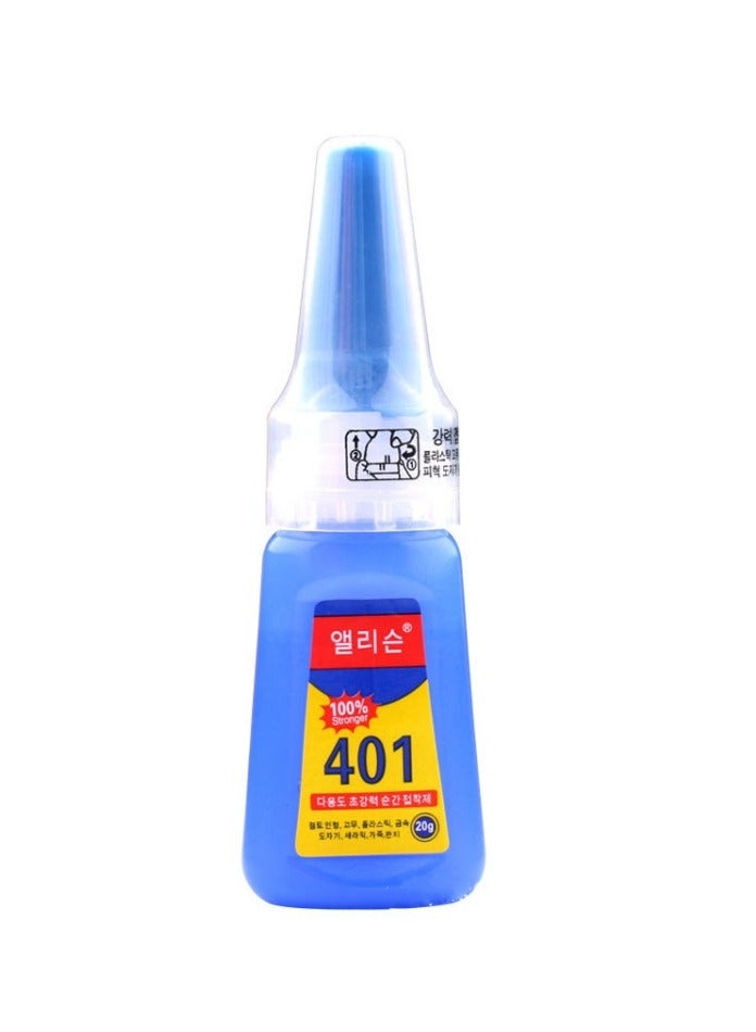 Manicure No-Bake Quick-Dry Multifunctional 20g Glue, 401 Super Strong Gel Adhesive, Suitable for Fake Nails and Patches - Image 1