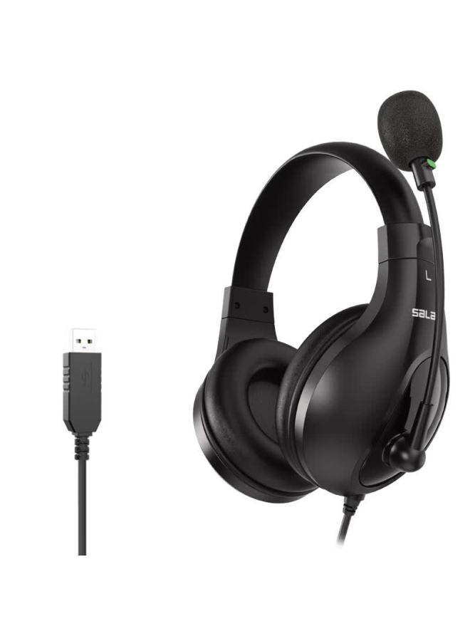 salar Shenglai L8 English Listening And Speaking Exam Headphones Over-ear Wired Student Online Class Human-computer Dialogue Recording Reading Aloud English Speaking Mandarin Headset With Microphone Usb/typ - Image 2