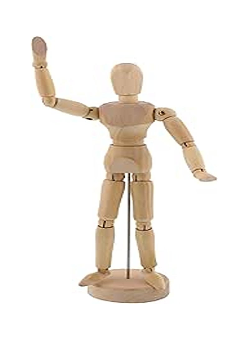 Artist Drawing Manikin Articulated with Base and Flexible Body 14 CM - Perfect for Drawing The Human Figure - Image 1