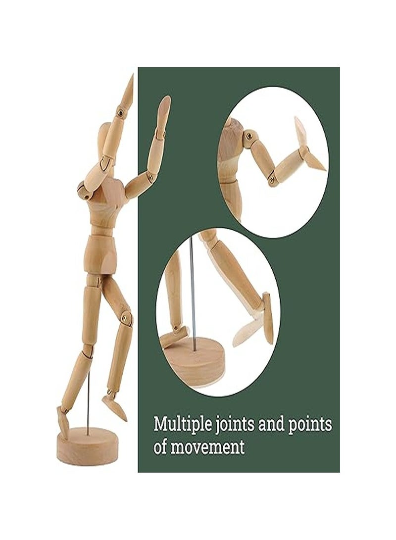 Artist Drawing Manikin Articulated with Base and Flexible Body 14 CM - Perfect for Drawing The Human Figure - Image 3