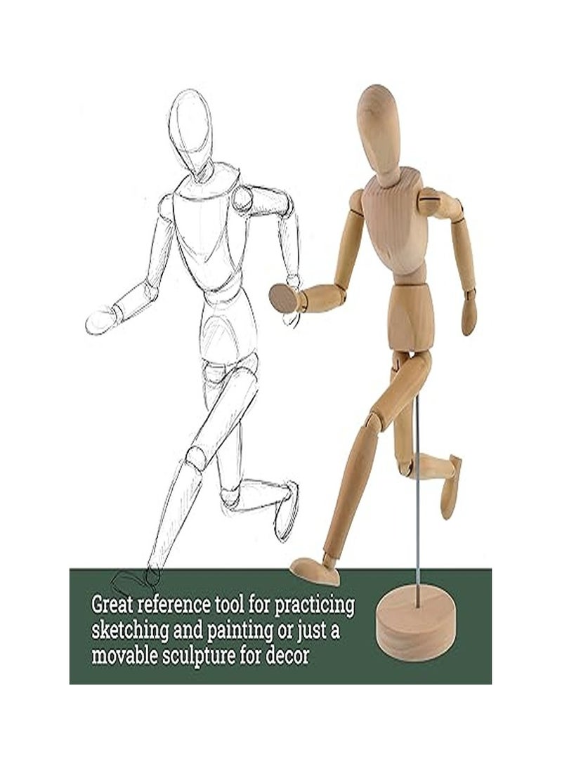 Artist Drawing Manikin Articulated with Base and Flexible Body 14 CM - Perfect for Drawing The Human Figure - Image 4
