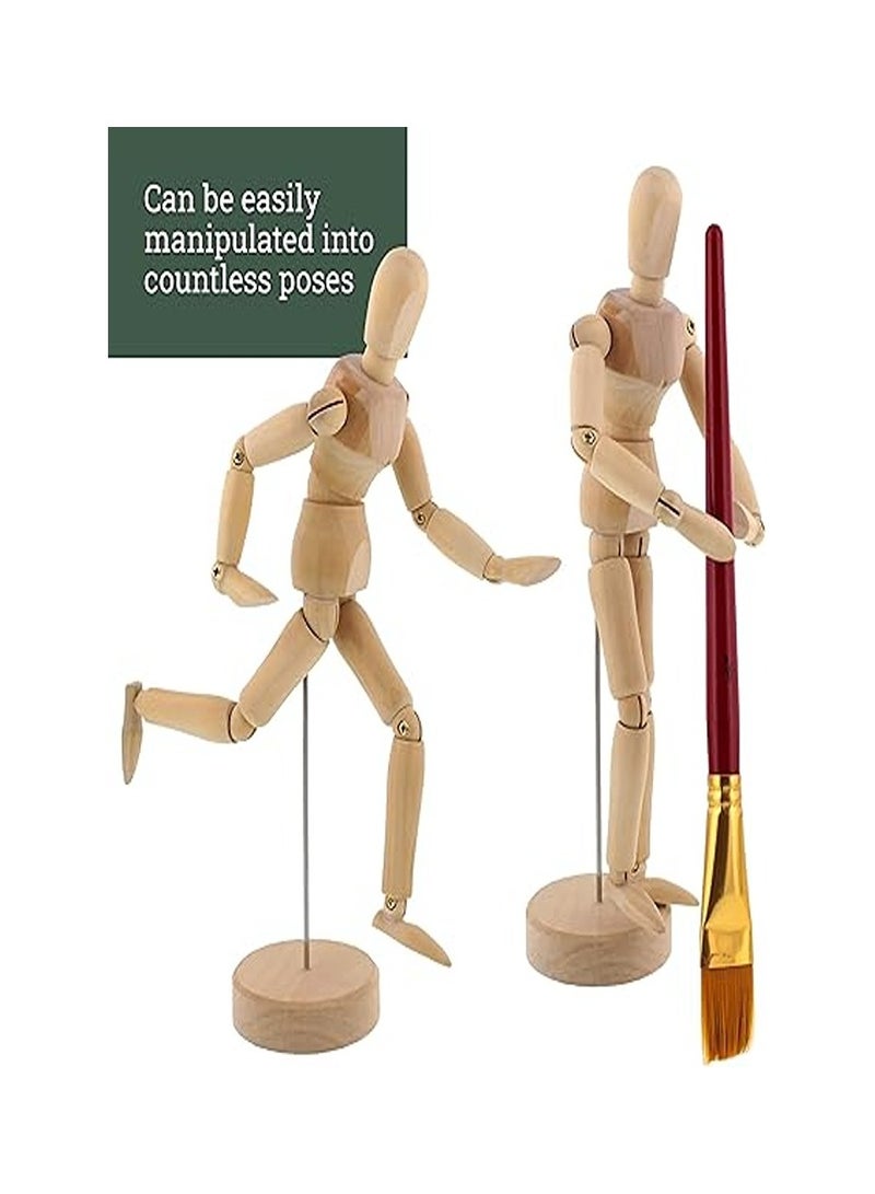 Artist Drawing Manikin Articulated with Base and Flexible Body 14 CM - Perfect for Drawing The Human Figure - Image 2