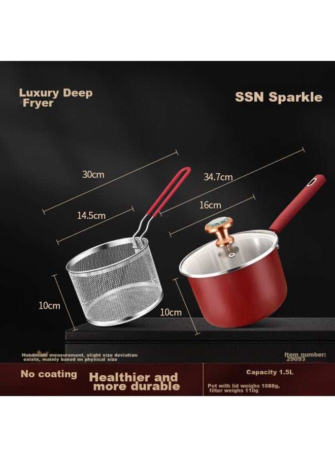 Ssn Zhaizhaipu 304 Stainless Steel Deep Fryer, Home Use, Deep-frying Pot, Small Tenpura Deep Fryer, Specialized For Deep-frying, Skewer Frying Pot - Image 5