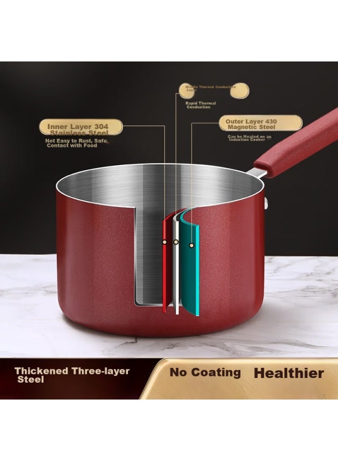 Ssn Zhaizhaipu 304 Stainless Steel Deep Fryer, Home Use, Deep-frying Pot, Small Tenpura Deep Fryer, Specialized For Deep-frying, Skewer Frying Pot - Image 2