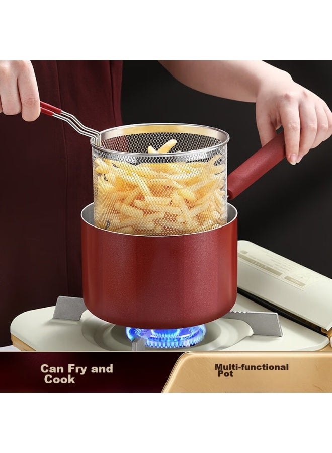 Ssn Zhaizhaipu 304 Stainless Steel Deep Fryer, Home Use, Deep-frying Pot, Small Tenpura Deep Fryer, Specialized For Deep-frying, Skewer Frying Pot - Image 3