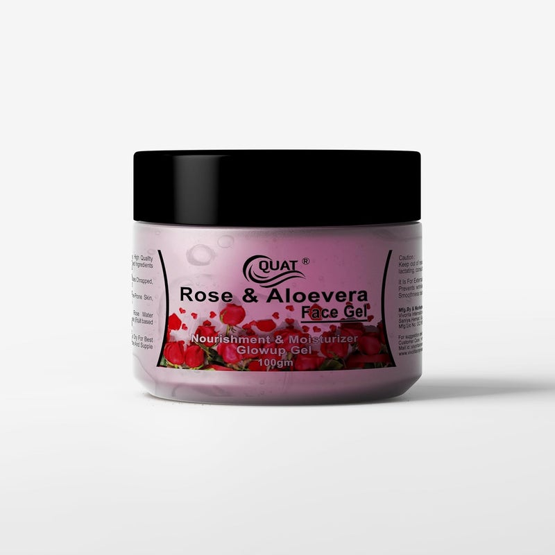 Quat Rose Aloe vera gel 100gm - Image 1