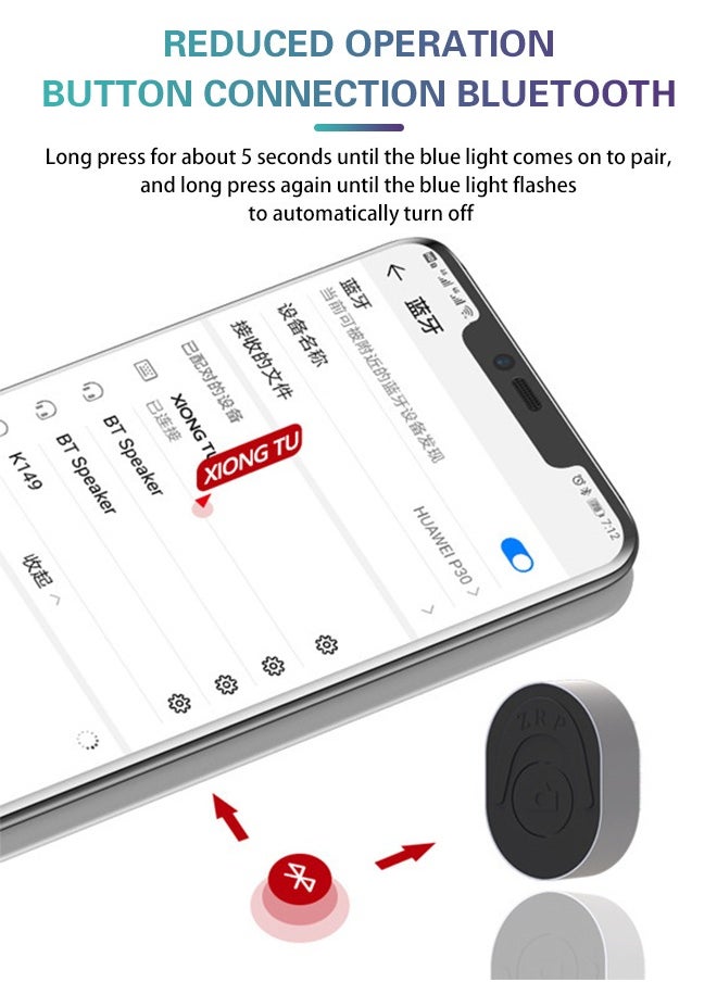 Detachable Bluetooth Mini Selfie Stick for iPhone HUAWEI, Etc