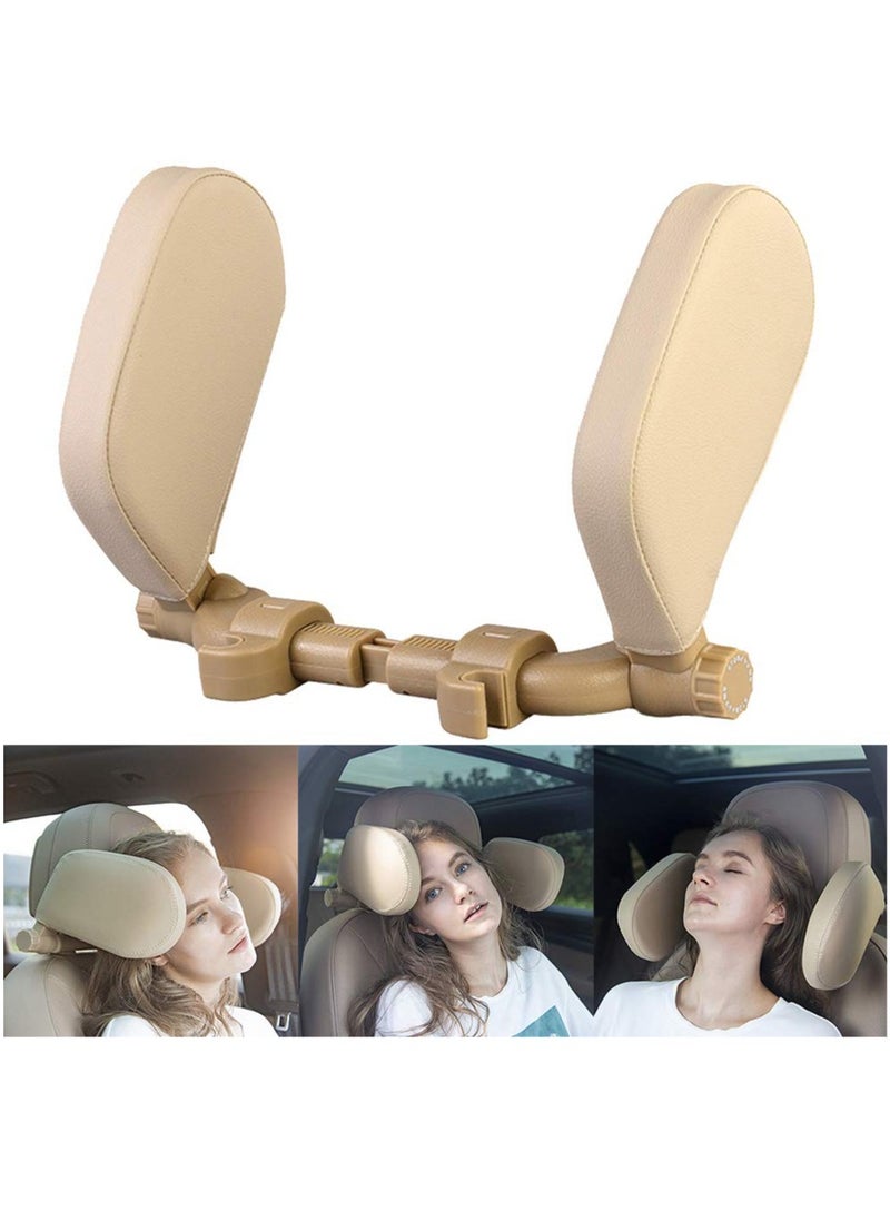 Hihonor - Car Seat Headrest Pillow,Hard PVC Sleeping Neck Pillow,Auto Adjustable Angle Shockproof Car Sleeping Cushion and Neck Pillow,for Kids Adults - Image 1