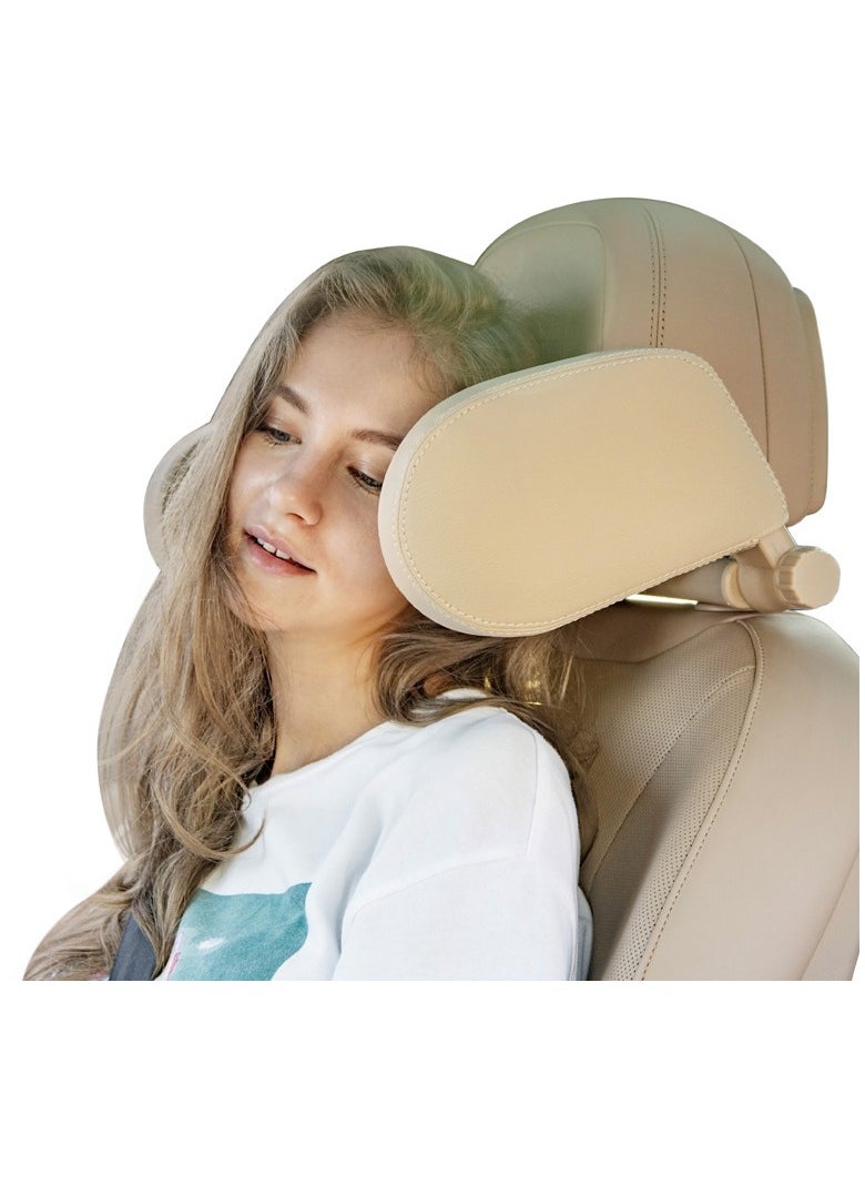 Hihonor - Car Seat Headrest Pillow,Hard PVC Sleeping Neck Pillow,Auto Adjustable Angle Shockproof Car Sleeping Cushion and Neck Pillow,for Kids Adults - Image 1