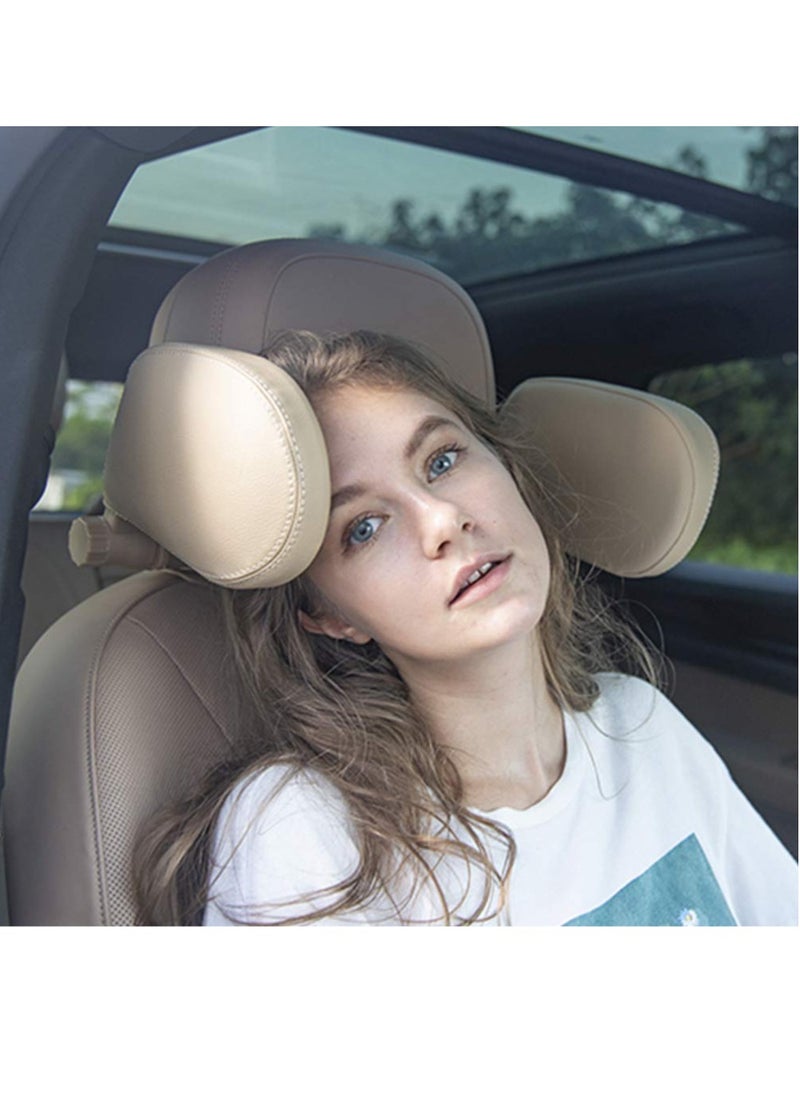 Hihonor - Car Seat Headrest Pillow,Hard PVC Sleeping Neck Pillow,Auto Adjustable Angle Shockproof Car Sleeping Cushion and Neck Pillow,for Kids Adults - Image 1