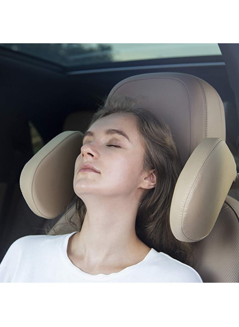 Hihonor - Car Seat Headrest Pillow,Hard PVC Sleeping Neck Pillow,Auto Adjustable Angle Shockproof Car Sleeping Cushion and Neck Pillow,for Kids Adults - Image 1
