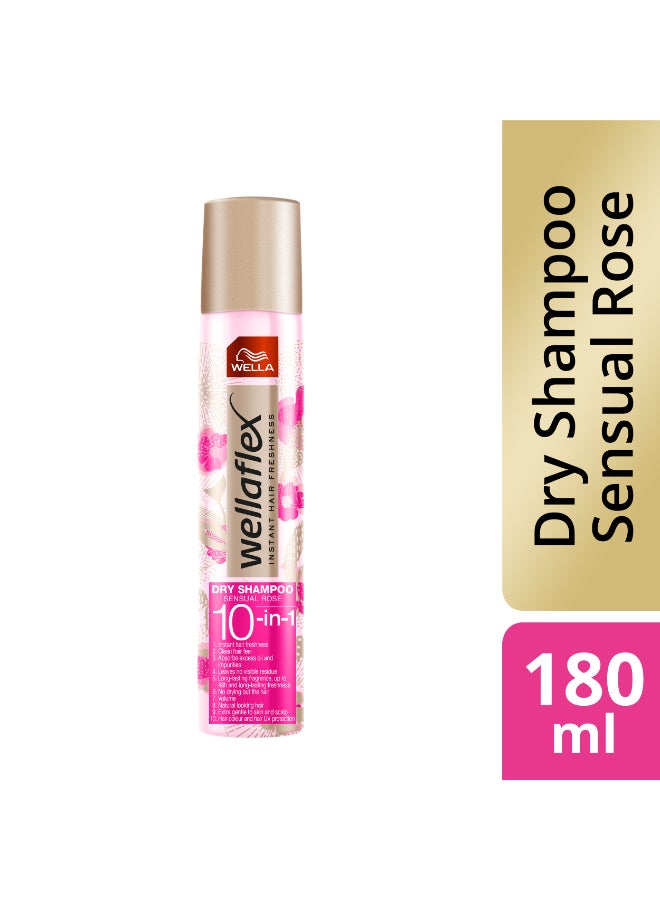 WELLA Dry Shampoo – Volumizing, Oil Absorption, UV & Color Protection - Sensual Rose 180ml - Image 1