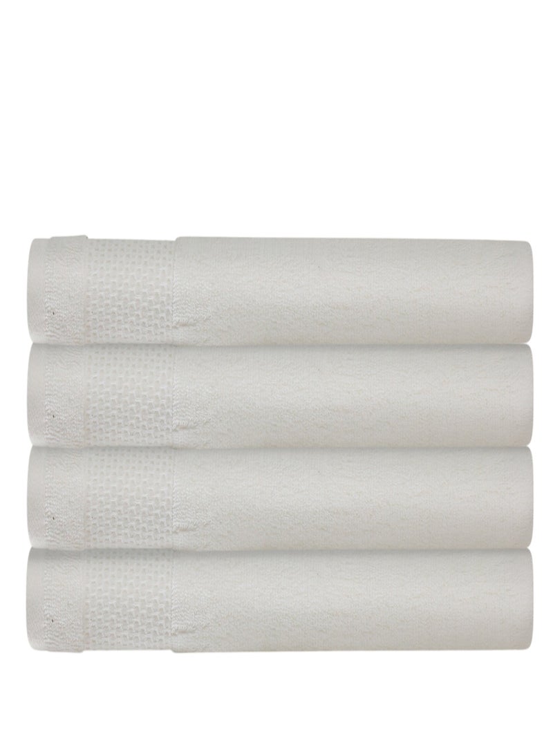 REZLAN UAE REZLAN Premium Cotton Bath Towel Set (4-Pack) – 100% Soft, Absorbent & Quick-Drying
*Luxury 600 GSM Bath Towels - 70×144 cm / 27×57 inches - WHITE - Image 5