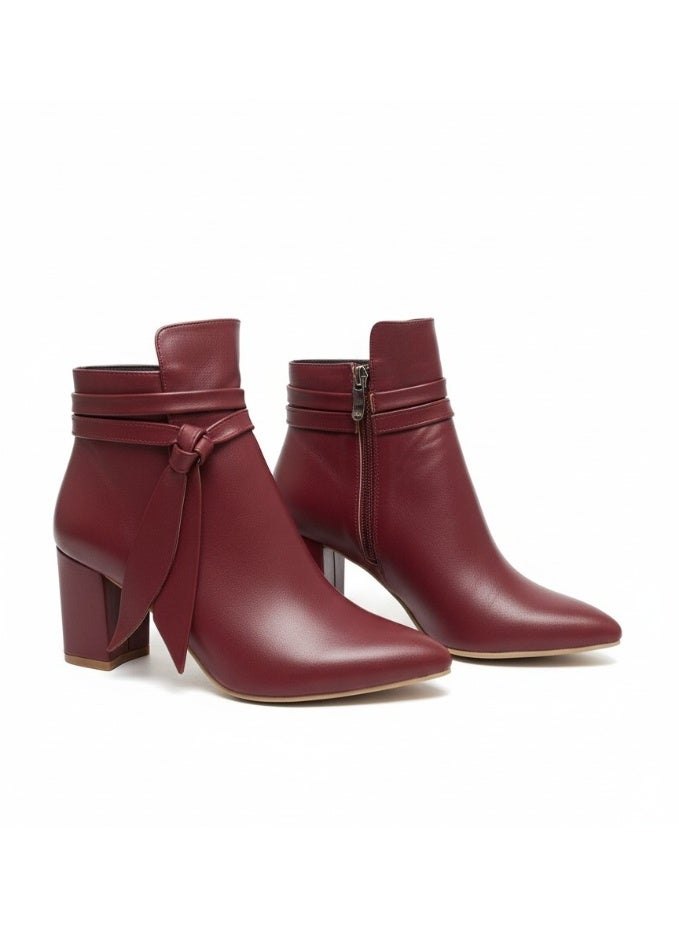 فيبراندا بوت أنيق بكعب عريض ومقدمة مدببة - Image 2