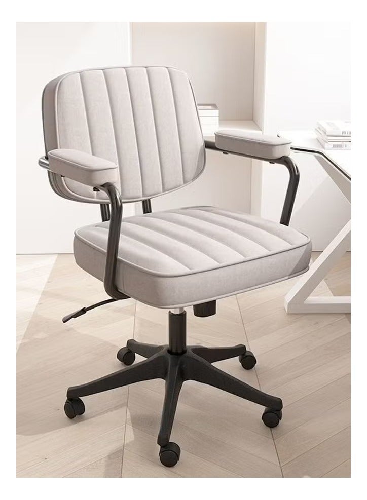 Creative Ergonomic Computer Office Chair with Adjustable High Back, Fabric Swivel Office Chair with Armrests - Image 1