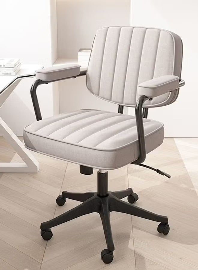 Creative Ergonomic Computer Office Chair with Adjustable High Back, Fabric Swivel Office Chair with Armrests - Image 2