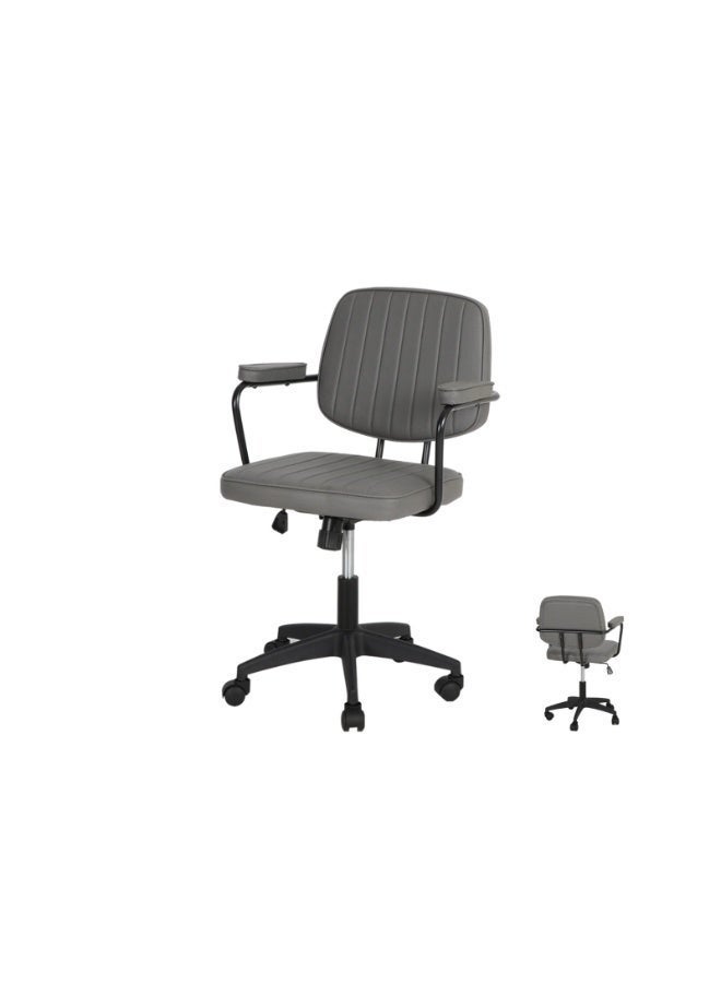 Creative Ergonomic Computer Office Chair with Adjustable High Back, Fabric Swivel Office Chair with Armrests - Image 1