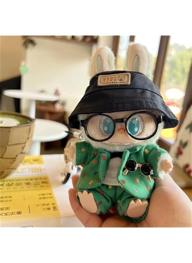 General Labubu Keychain Dress-up Set with 5 Stylish Outfits for 15cm-17cm Doll, Cool Accessories and Replacement Clothes  - Image 2