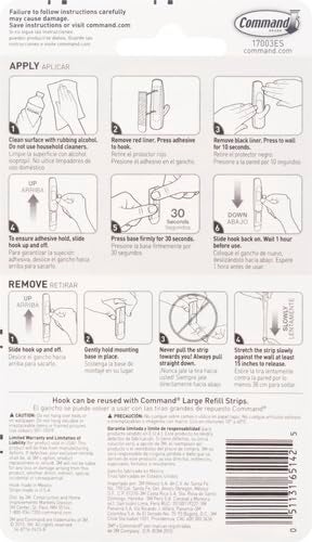 Command Command Large Utility Hook White 1Hook 2Strips 17003ES - Image 3