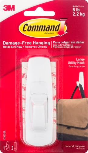 Command Command Large Utility Hook White 1Hook 2Strips 17003ES - Image 2
