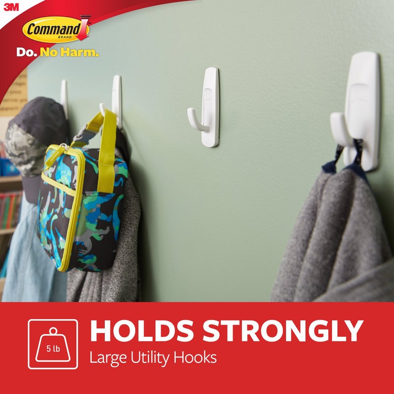 Command Command Large Utility Hook White 1Hook 2Strips 17003ES - Image 5