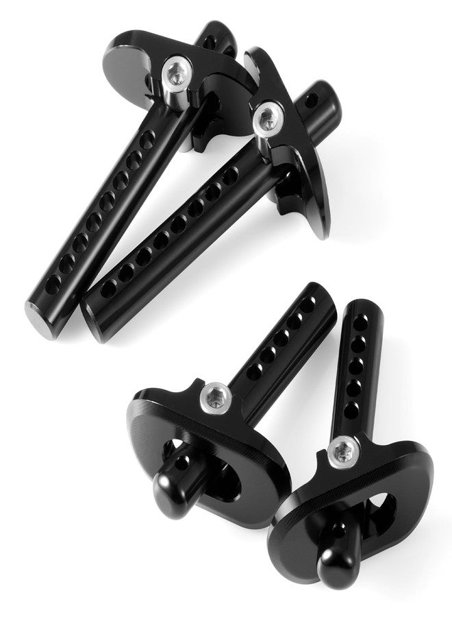 QUE-T 4pcs Aluminium Front & Rear Body Post Mount for 1/8 ARRMA Infraction BLX 3S RC Truck (Black) - Image 2