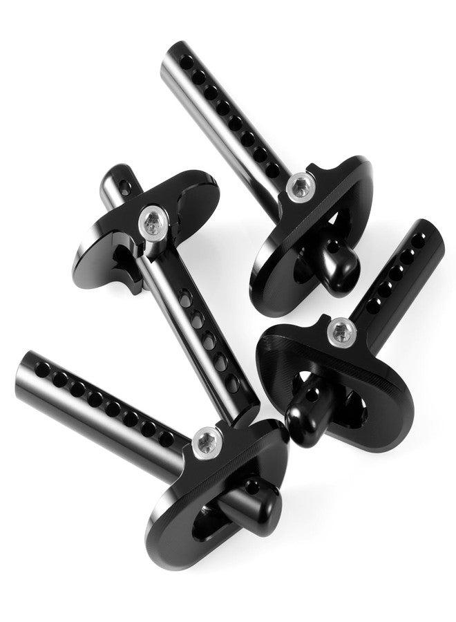 QUE-T 4pcs Aluminium Front & Rear Body Post Mount for 1/8 ARRMA Infraction BLX 3S RC Truck (Black) - Image 3