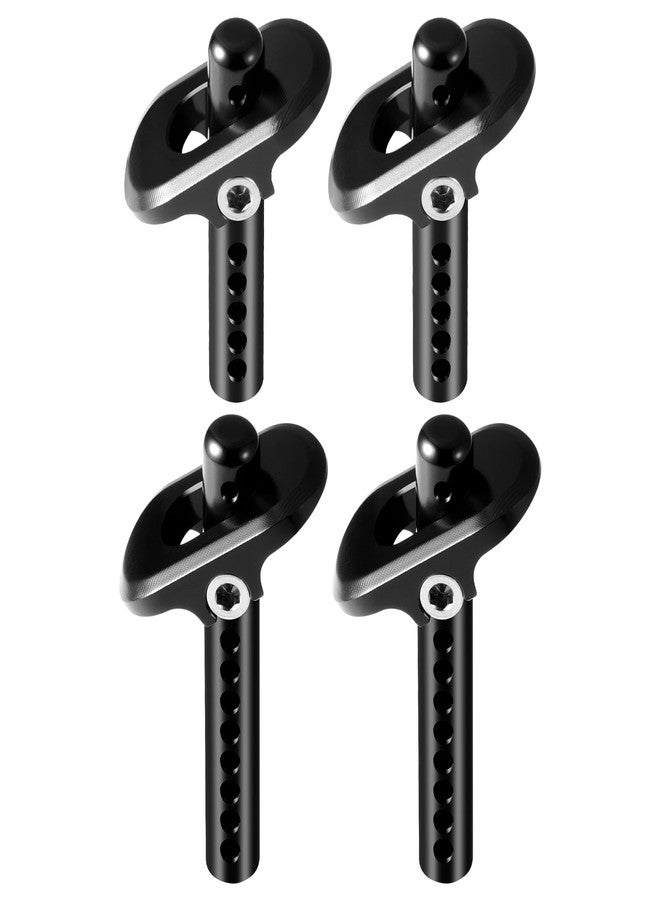 QUE-T 4pcs Aluminium Front & Rear Body Post Mount for 1/8 ARRMA Infraction BLX 3S RC Truck (Black) - Image 1