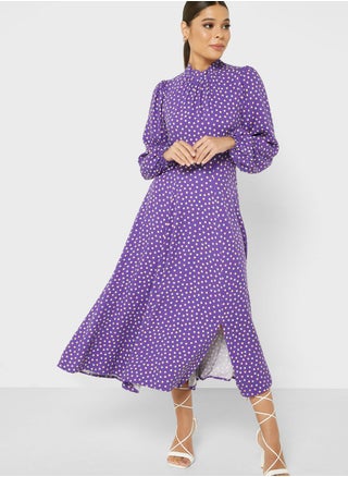 High Neck Balloon Sleeve Dress - pzsku/Z36C9C91FF5625C64FFA1Z/45/_/1694769839/9ad13299-81c0-4886-a839-24373adbaacf
