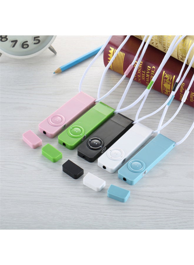 USB In-line MP3 Walkman Support TF Card Sports Mp3 Super Long Standby Necklace Sports MP3 Shipping Without Card-Body Color:Blue Standard-Memory Capacity:4GB  - Image 3