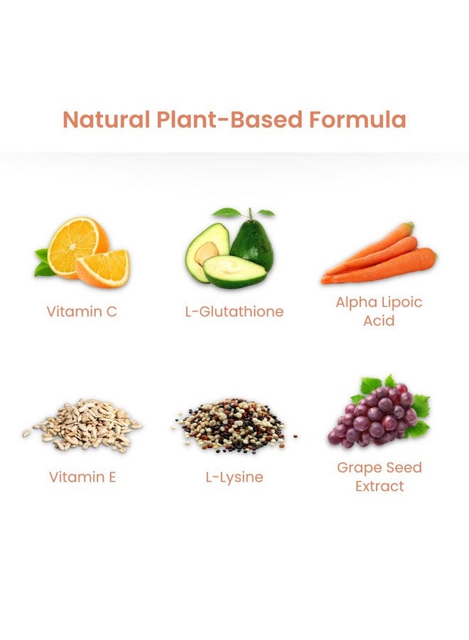 Vesca فيزكا جلوتاثيون مع فيتامين C و E لدعم المناعة ومضادات الأكسدة، بشرة صحية متألقة ومشرقة وتنظيف الكبد للرجال والنساء 100% نباتي وطبيعي | 200 ملغ_60 كبسولة نباتية - Image 5