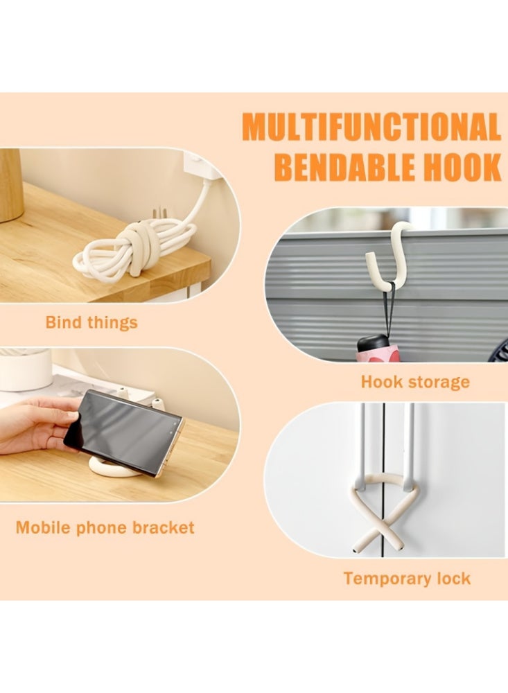 REZAKO Car seat back Organizer Hooks，Car Organizers Flexible Hook Adjustable to any shape，Headrest Hooks，Car Hand Bag Hooks，Toy Organizer Hooks,Car Seat Back Storage Hook - Image 4