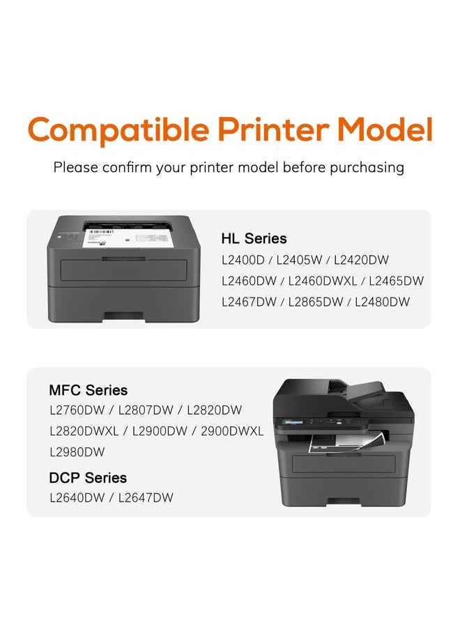 Jeostarky بديل حبر TN830XL لطابعة Brother TN830XL TN830 XL للاستخدام مع HL-L2460DW HL-L2405W HL-L2400D HL-L2480DW MFC-L2820DW MFC-L2820DW XL DCP-L2640DW (أسود، 2 عبوة) - Image 2
