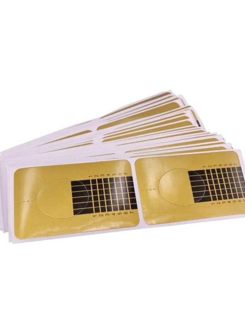 Digital Shoppy 20Pcs Nail Extension Sticker Professional Acrylic Nail Form Tips - Image 3