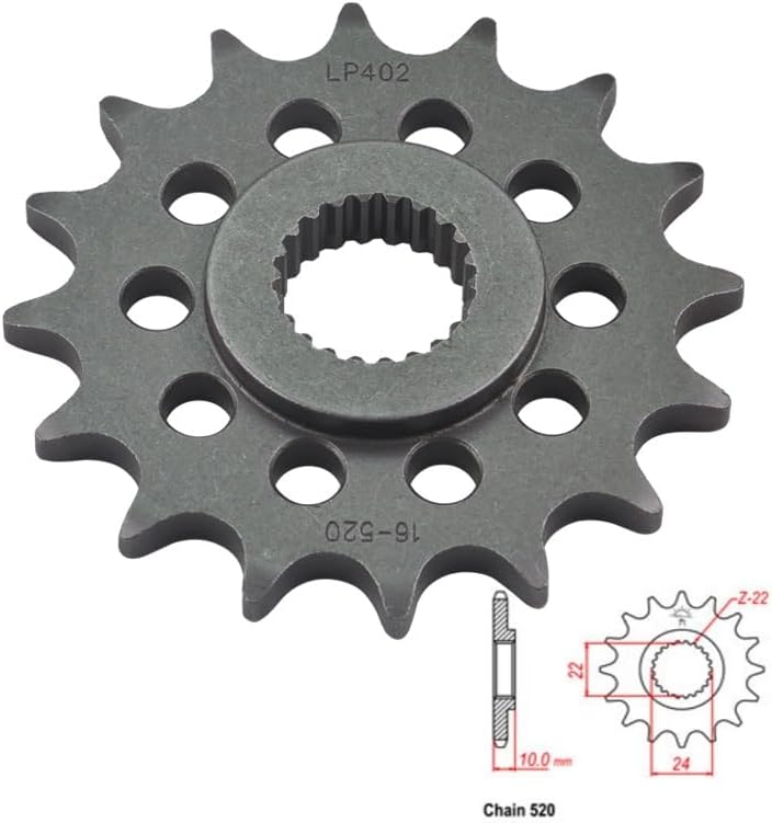 Wivplex Motorcycle Front Sprocket for Aprilia Models - Image 3