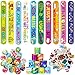 Frienda 110 Pcs Christian Gifts Bulk Included Religious Slap Bracelets Bible Verse Stickers Jesus Loves You Button Pins Inspirational Prizes for Boys Girls Students Sunday School Party FavorStylish - Image 2