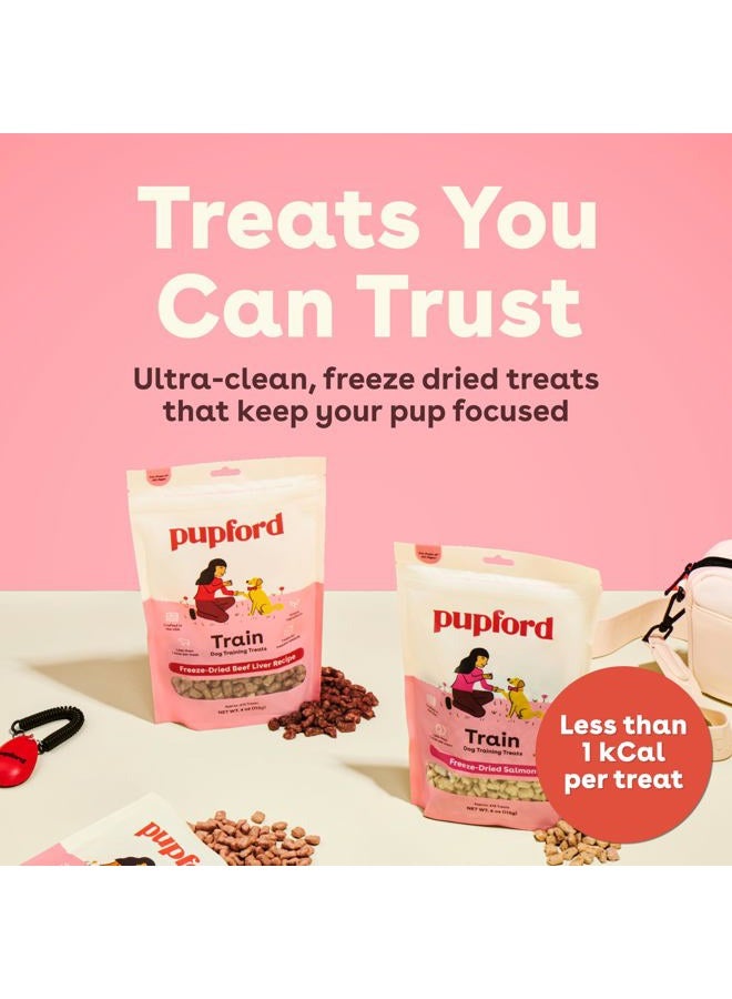 pupford Freeze Dried Training Treats for Dogs & Puppies, 475+ Three Ingredient Bites (Beef Liver, 4 oz) - Image 2