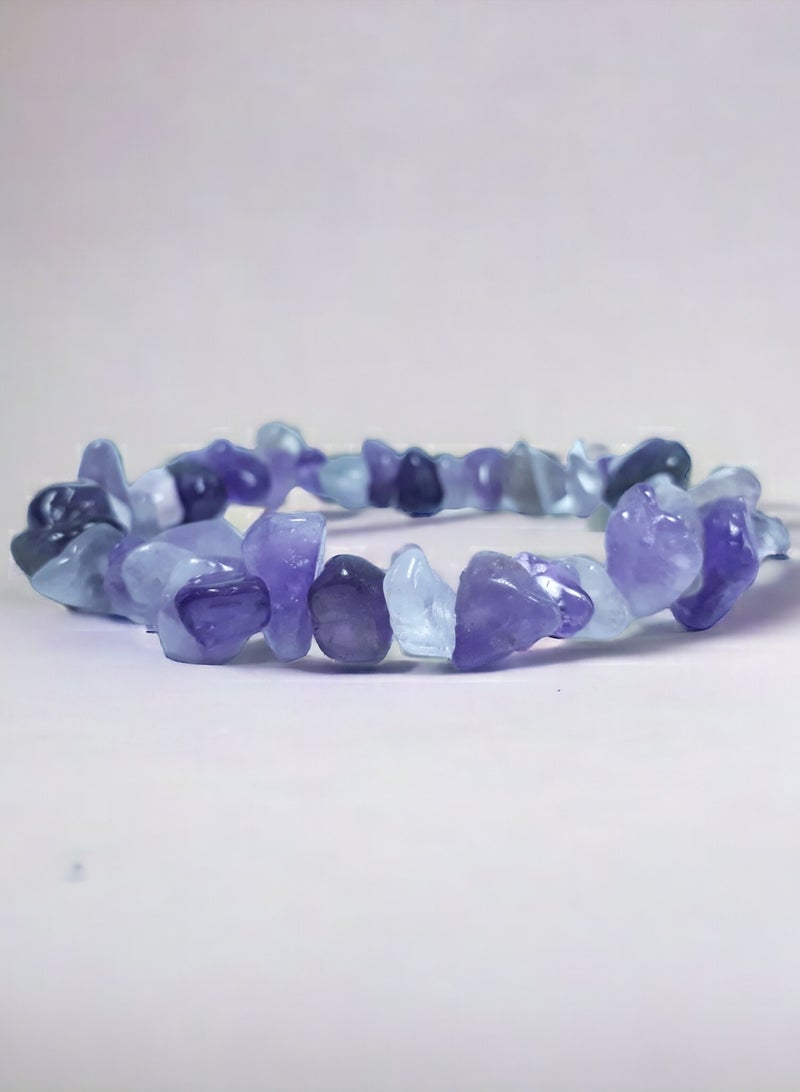 HADIGEMS Freeform Natual Amethyst Strech Bracelet - Image 5