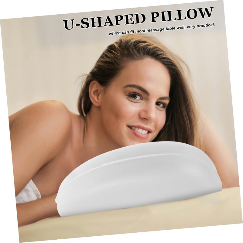 U Shaped Memory Foam Face Pillow For Spa Massage Comfortable Headrest Cushion - Image 4